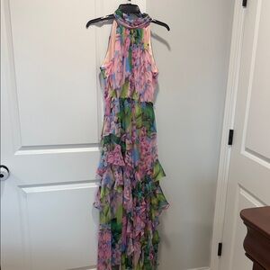 Alex Marie Pastel Floral Maxi Dress